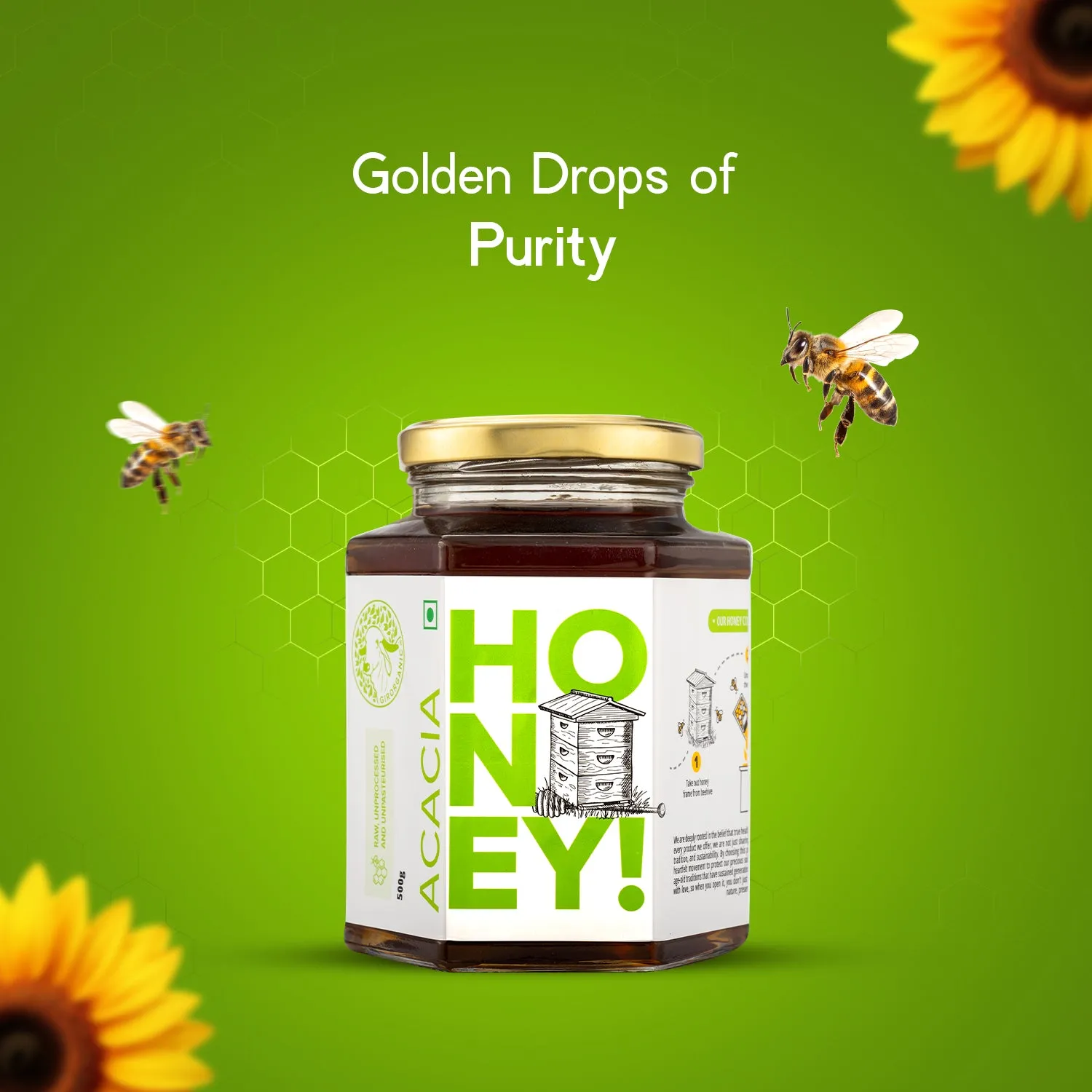 Gir Organic Acacia Honey - Image 6