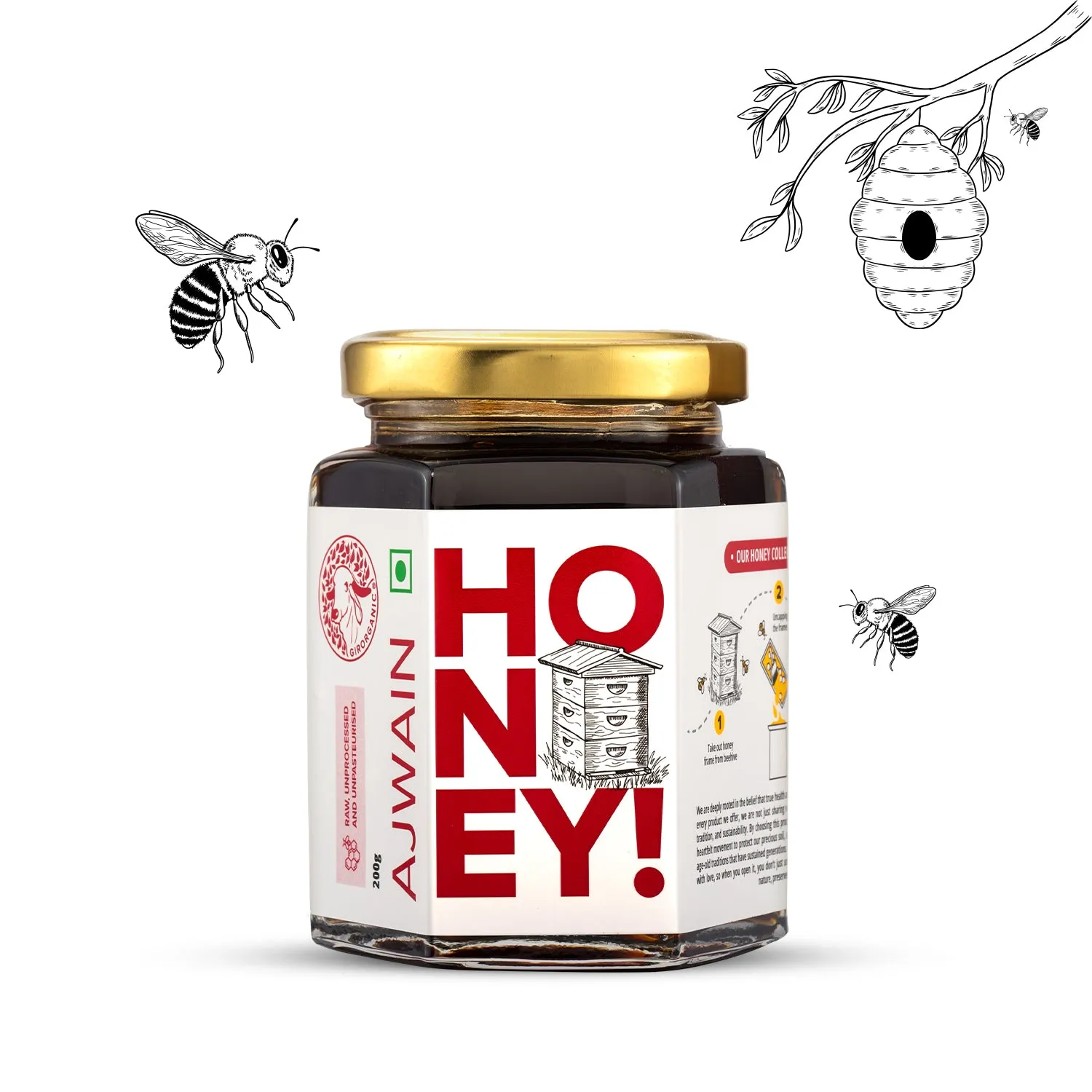 Gir Organic Ajwain Honey
