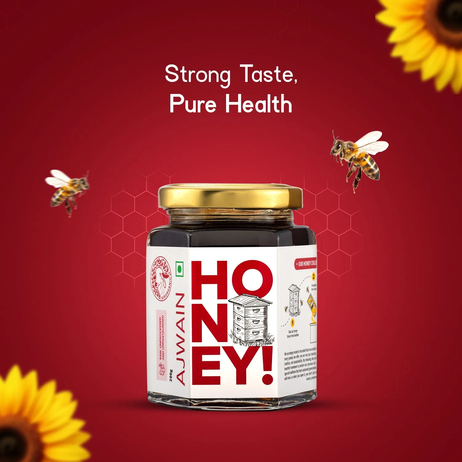 Gir Organic Ajwain Honey - Image 2