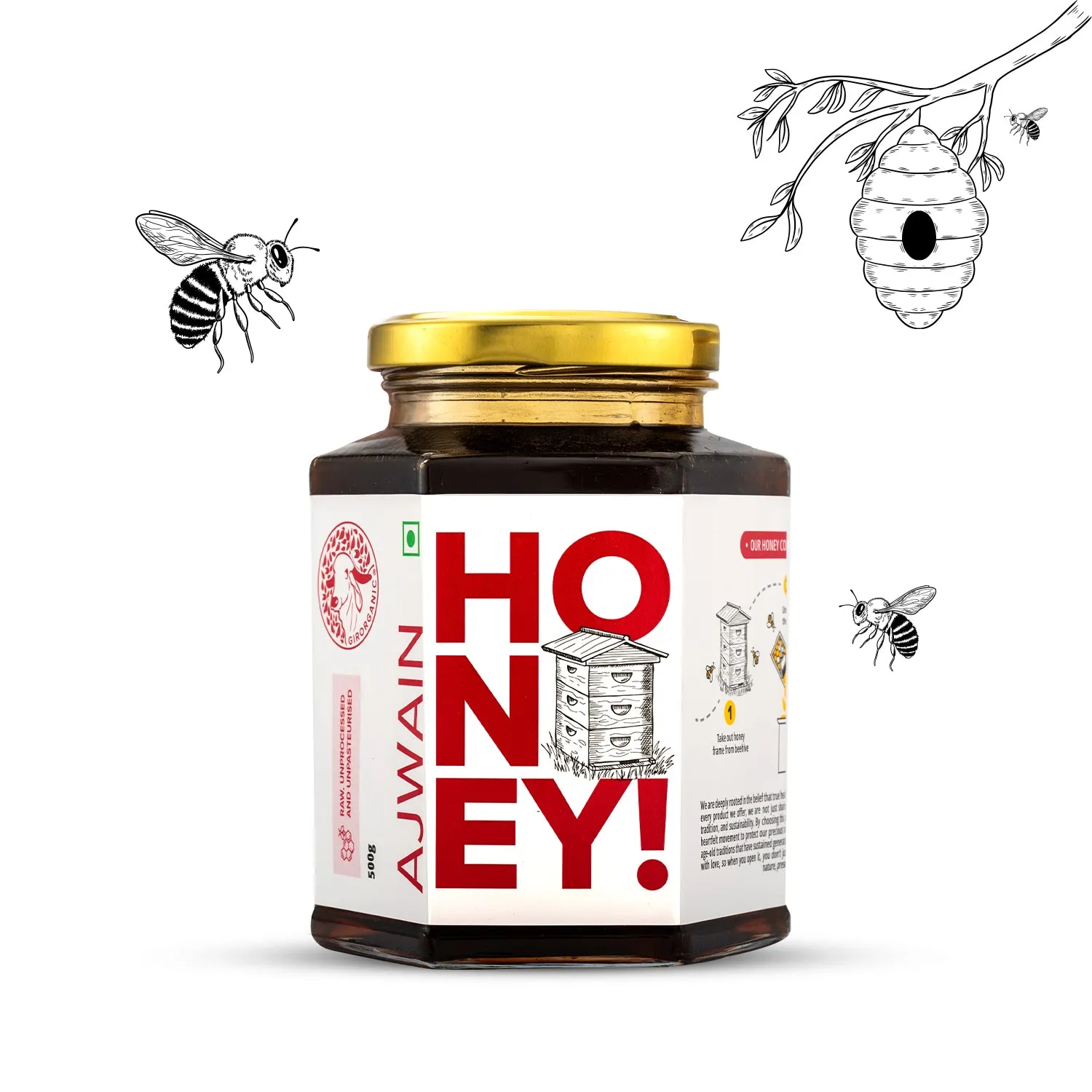 Gir Organic Ajwain Honey - Image 5