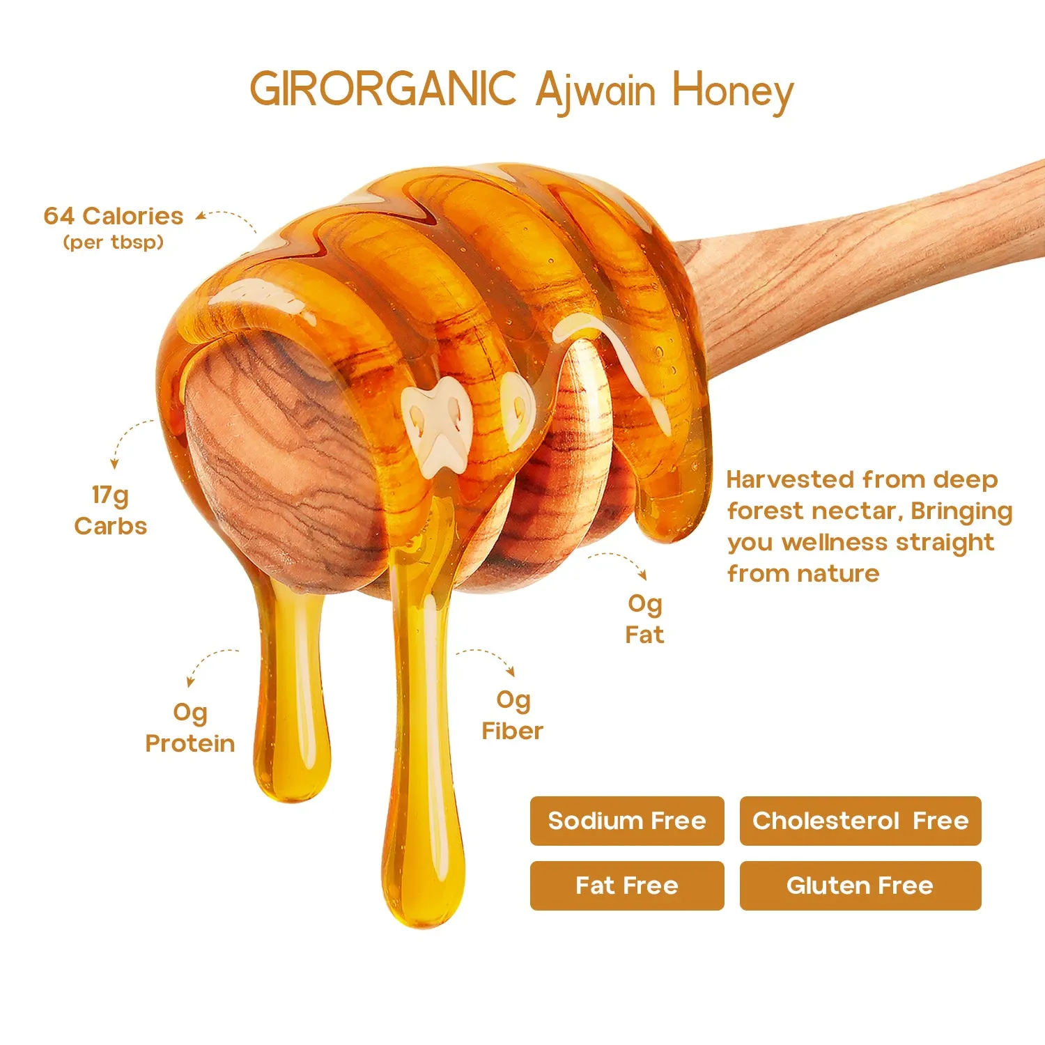 Gir Organic Ajwain Honey - Image 8