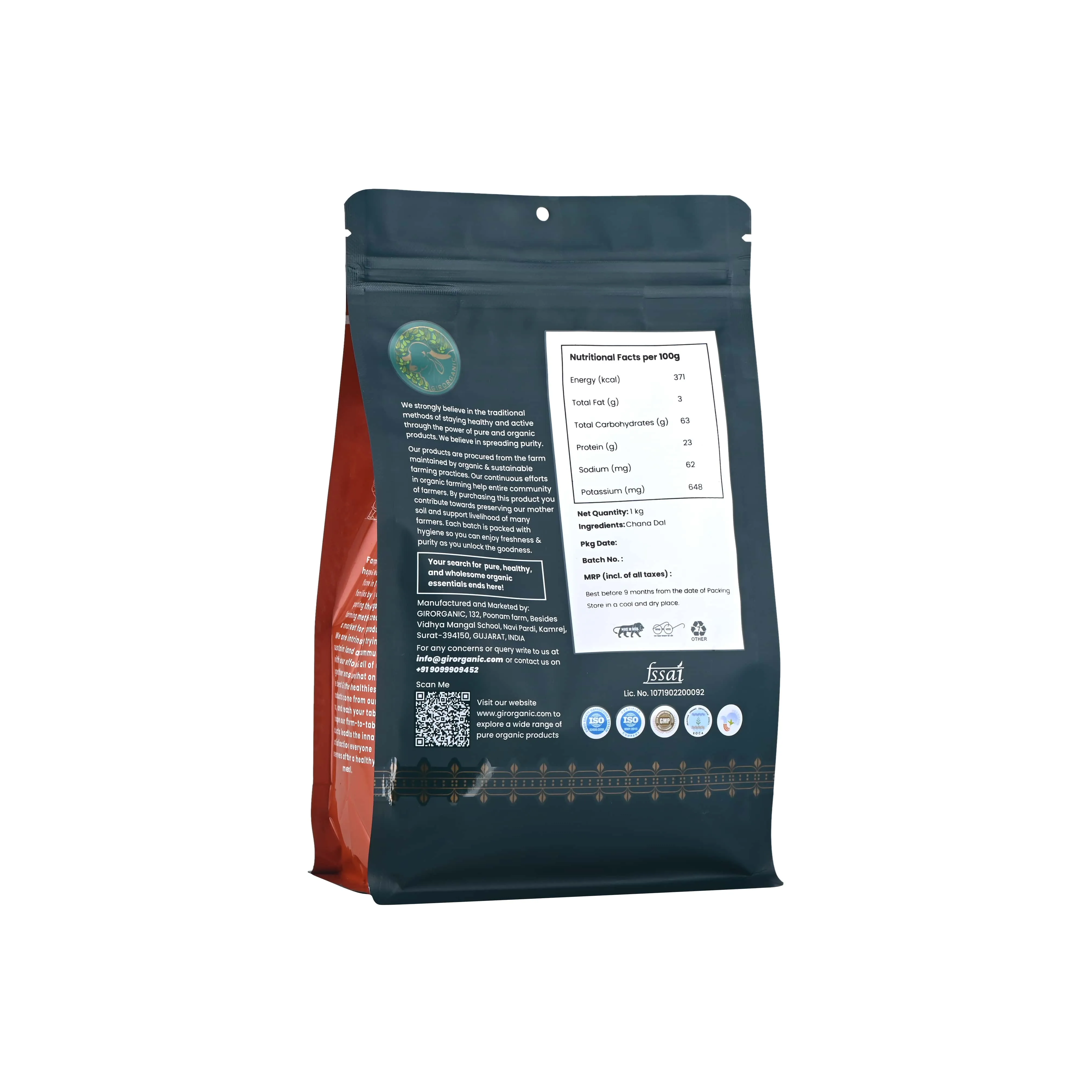 Gir Organic Chana Dal - Unpolished - Image 3