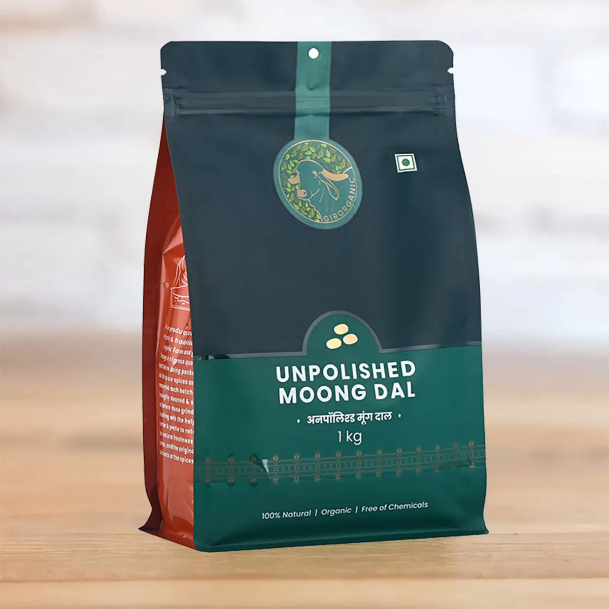 Gir Organic Chilka Moong Dal - Unpolished - Image 4