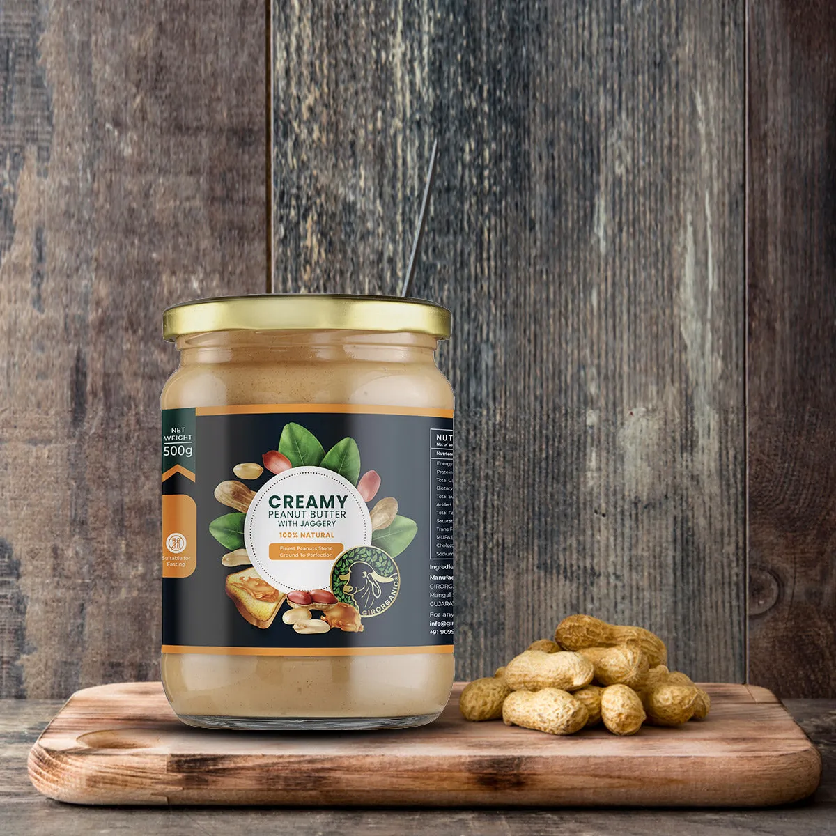 Gir Organic Creamy Peanut Butter with Jaggery - Image 4