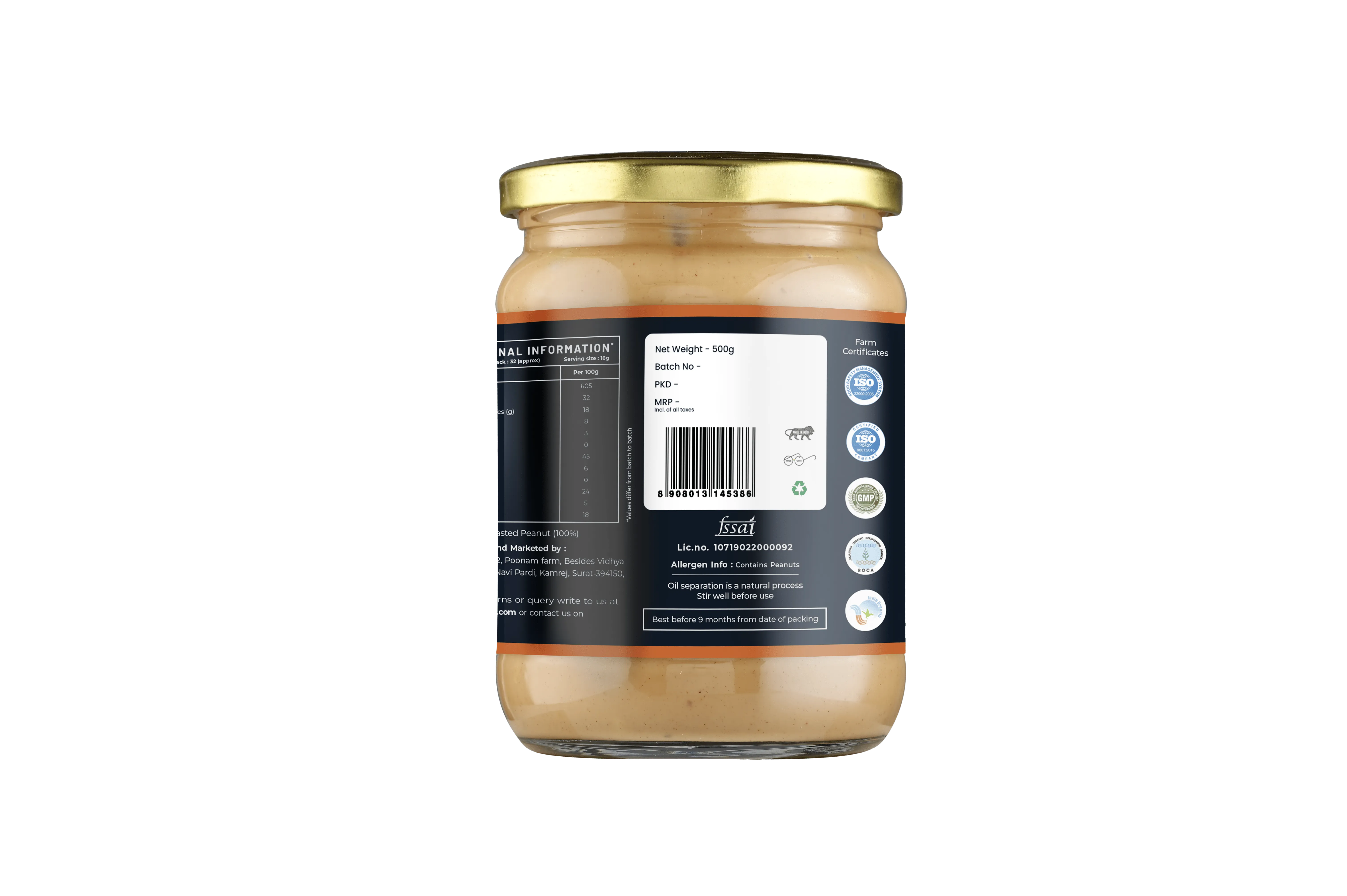 Gir Organic Crunchy Peanut Butter - Image 3