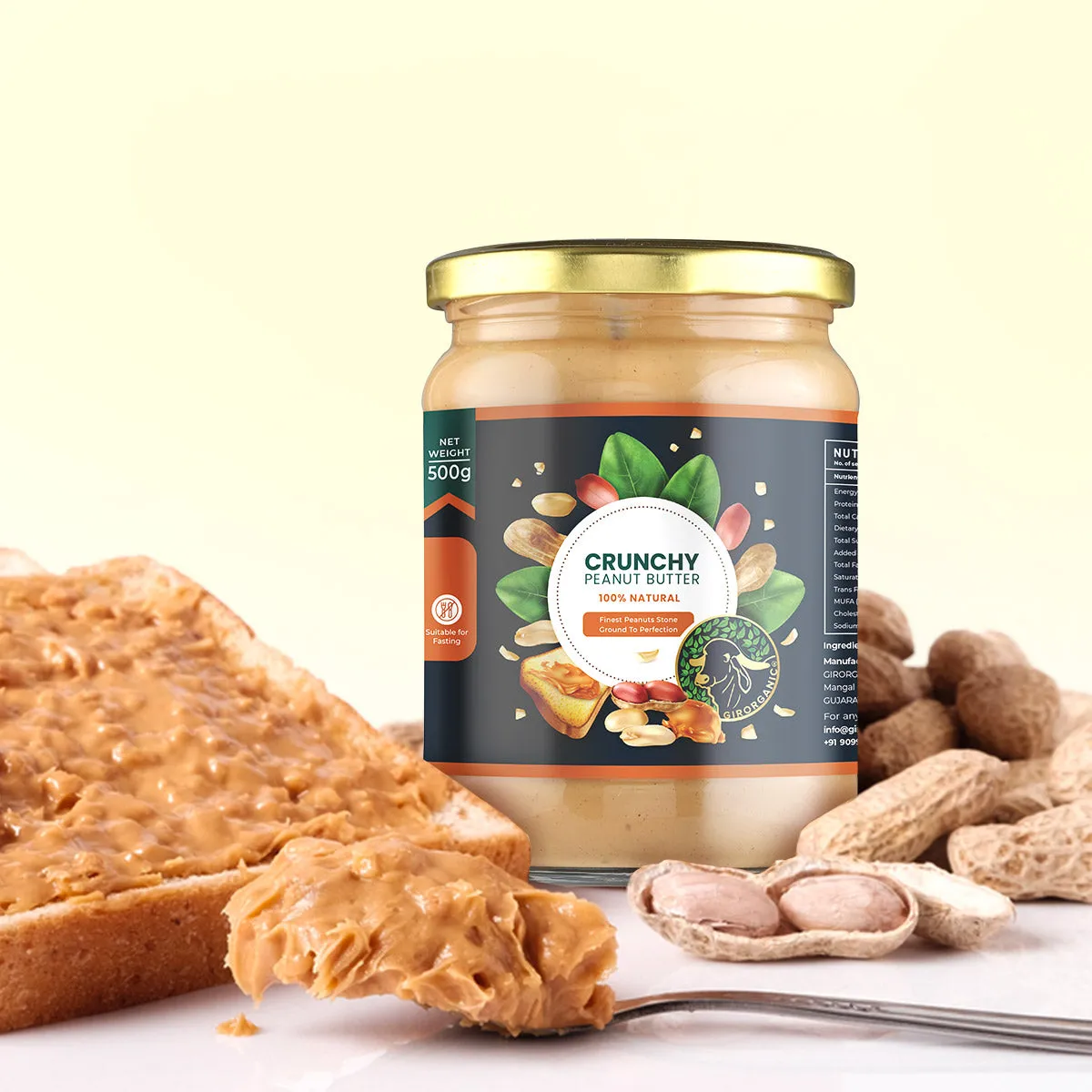 Gir Organic Crunchy Peanut Butter - Image 4