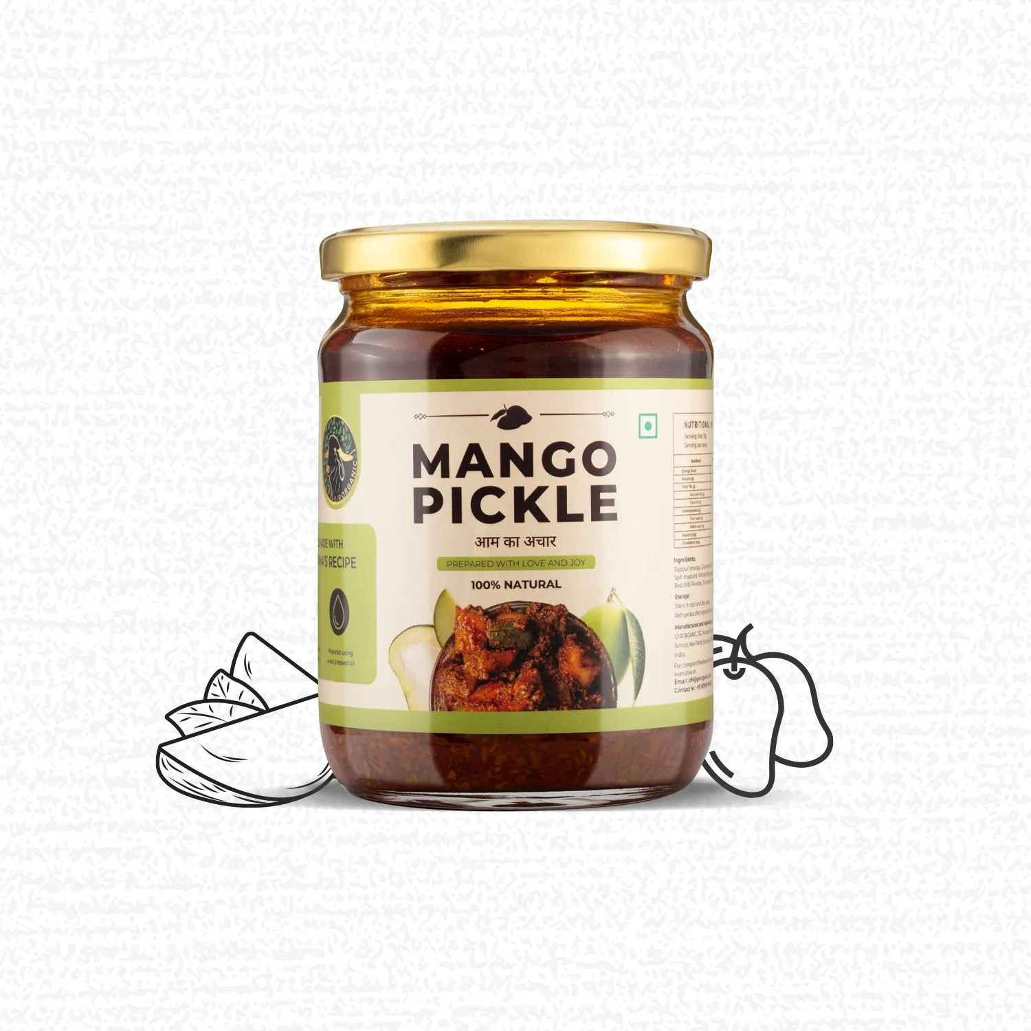 Gir Organic Mango Pickle Gir Organic Mango Pickle-Pack Size-500 g