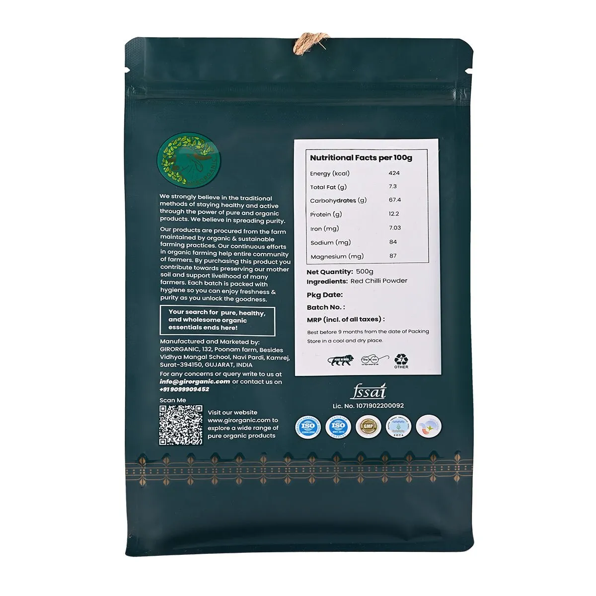 Gir Organic Red Chilli Powder Stone Ground - Image 13