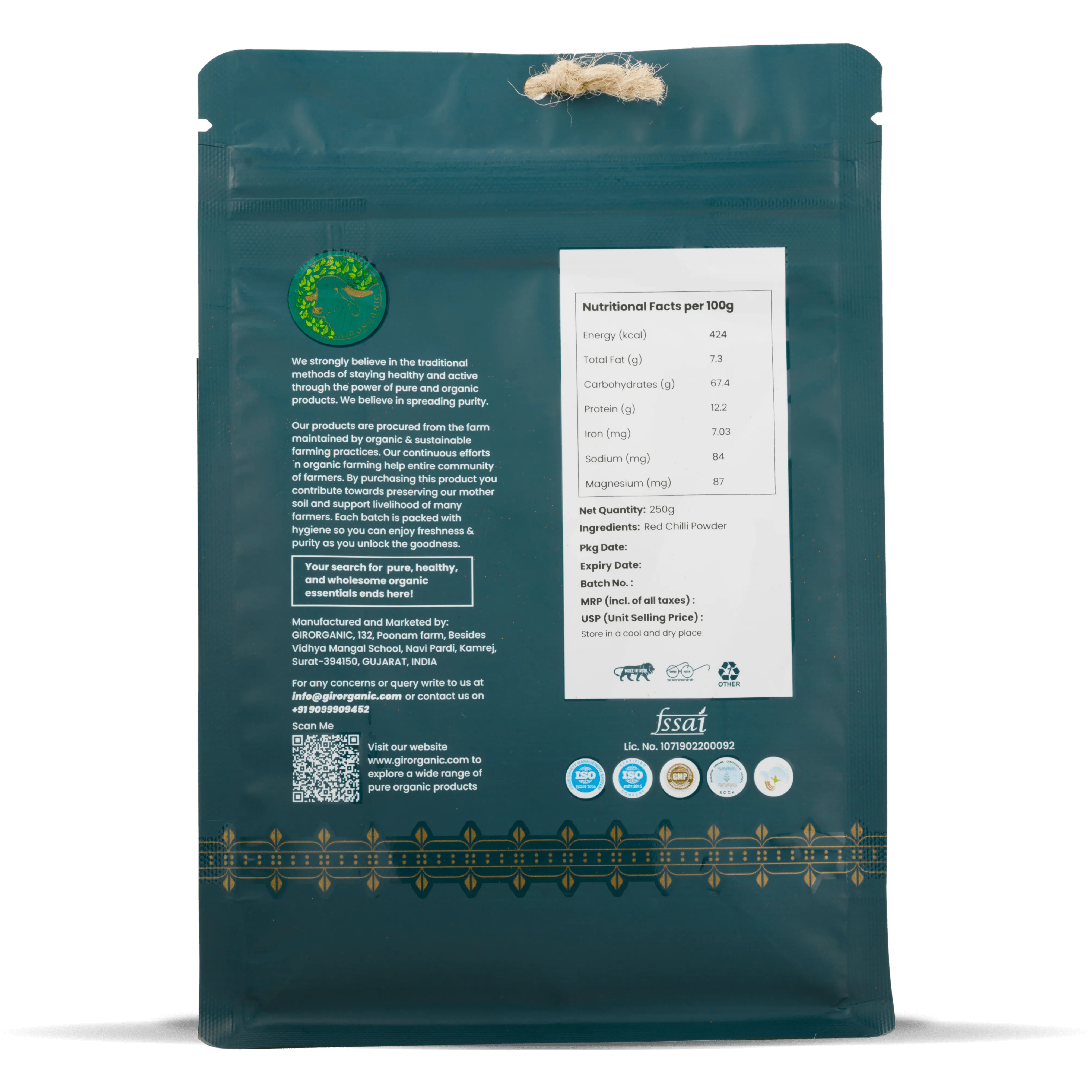 Gir Organic Red Chilli Powder Stone Ground - Image 18