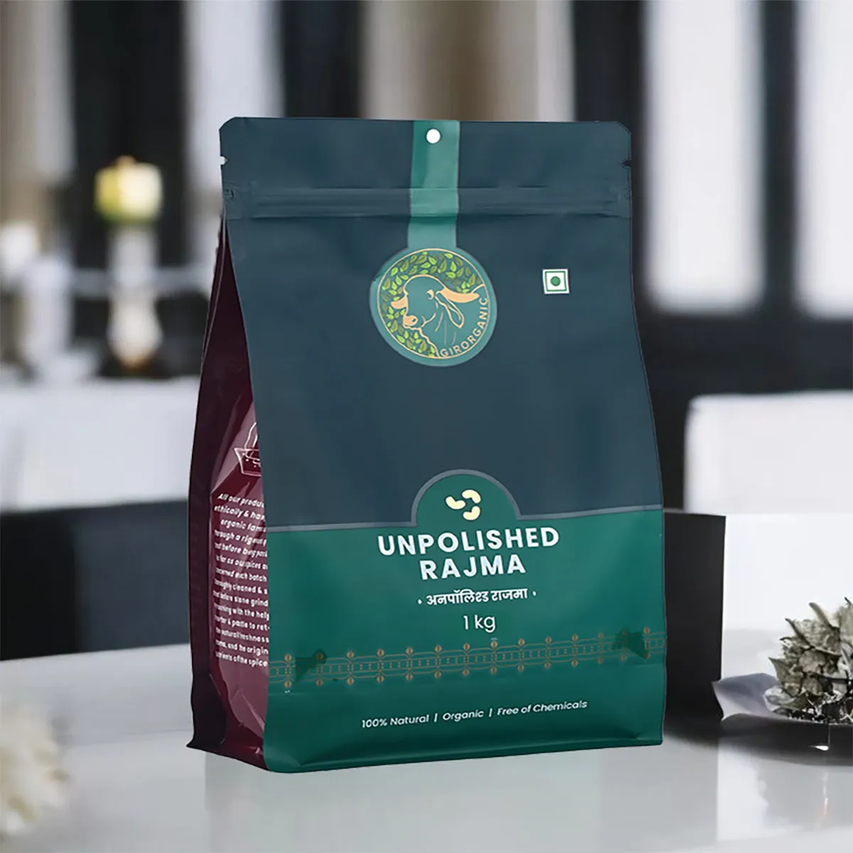 Gir Organic Red Rajma - Unpolished - Image 4