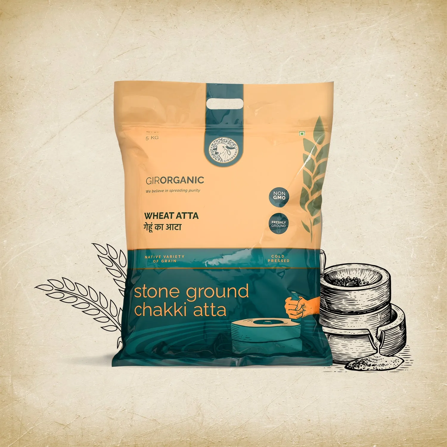 Gir Organic Sharbati Wheat Atta - Image 10