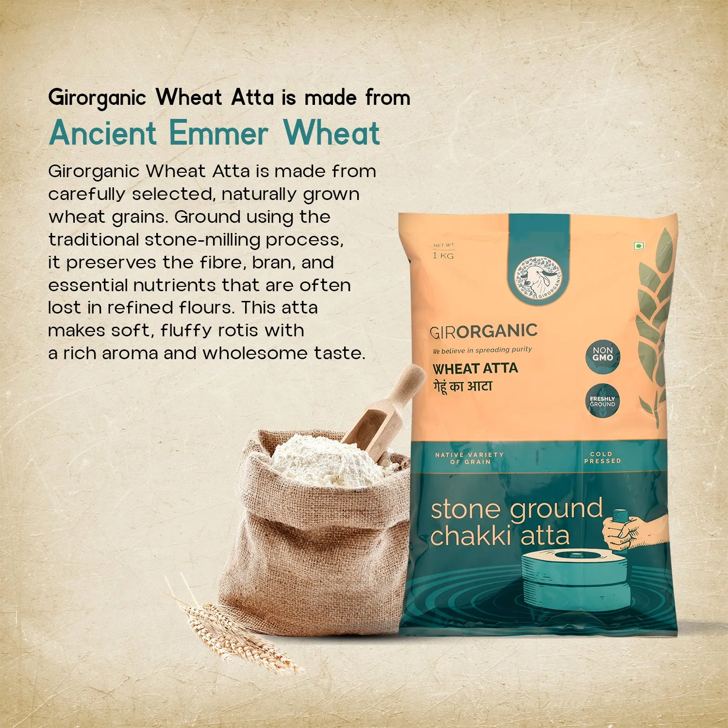 Gir Organic Sharbati Wheat Atta - Image 12