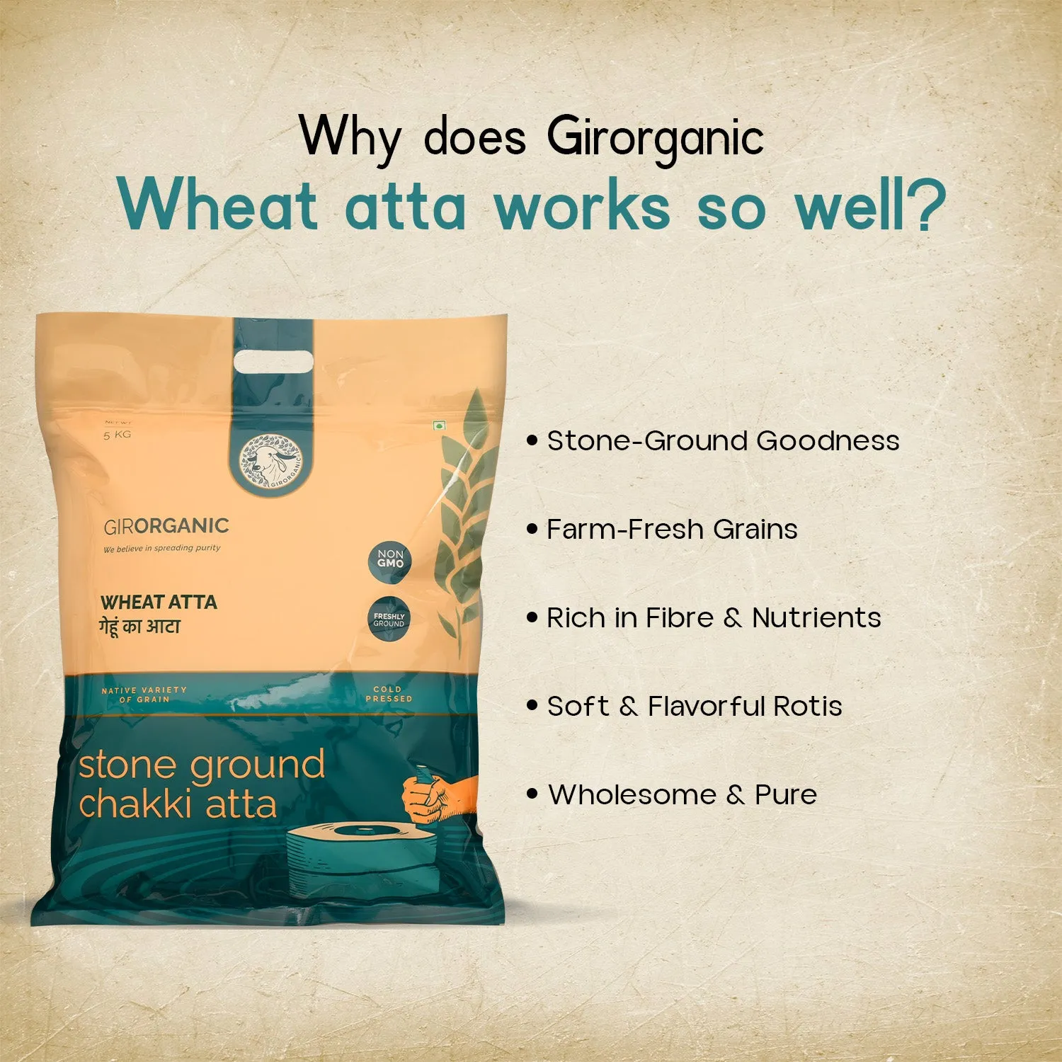 Gir Organic Sharbati Wheat Atta - Image 14