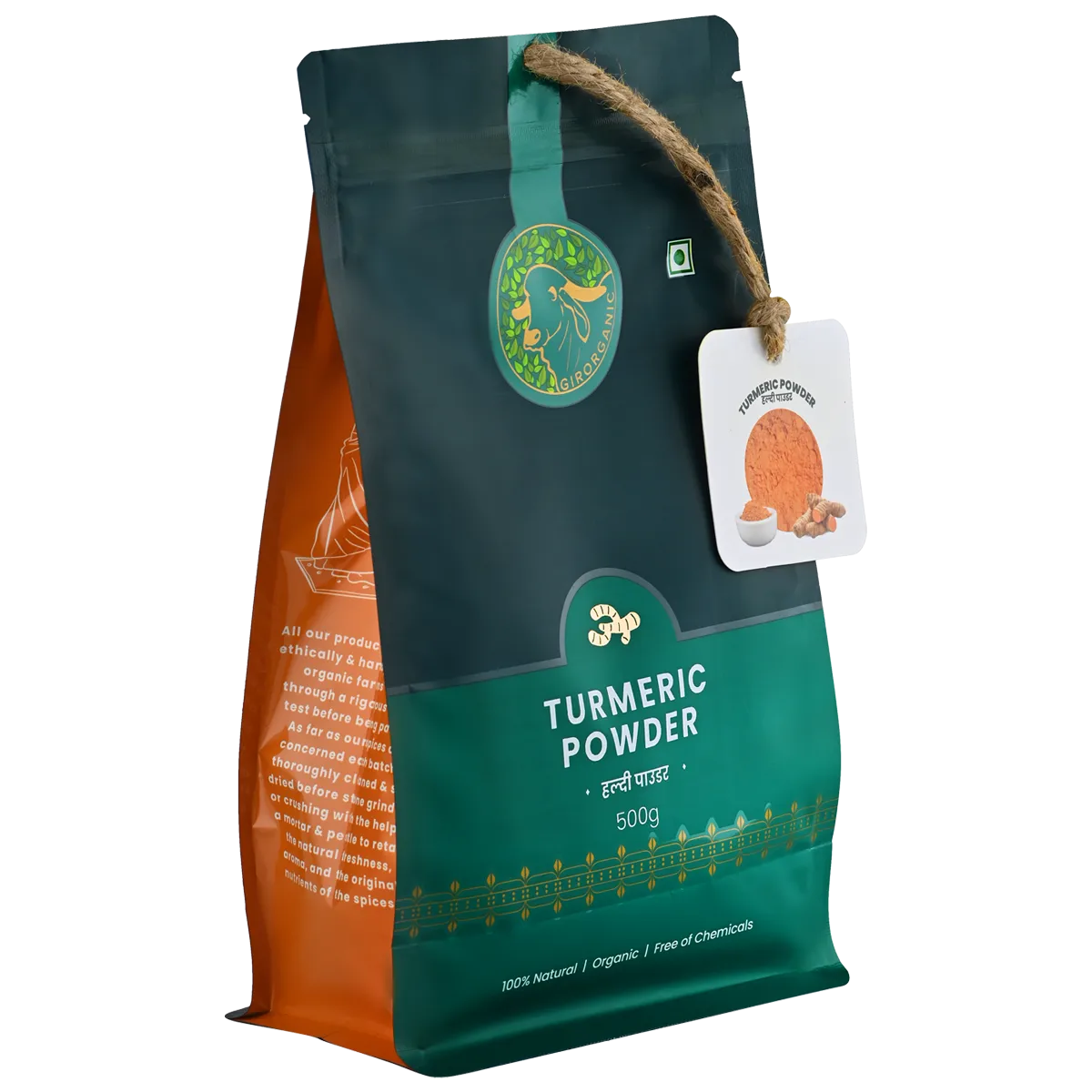 Gir Organic Turmeric Powder Stone Ground - Image 13