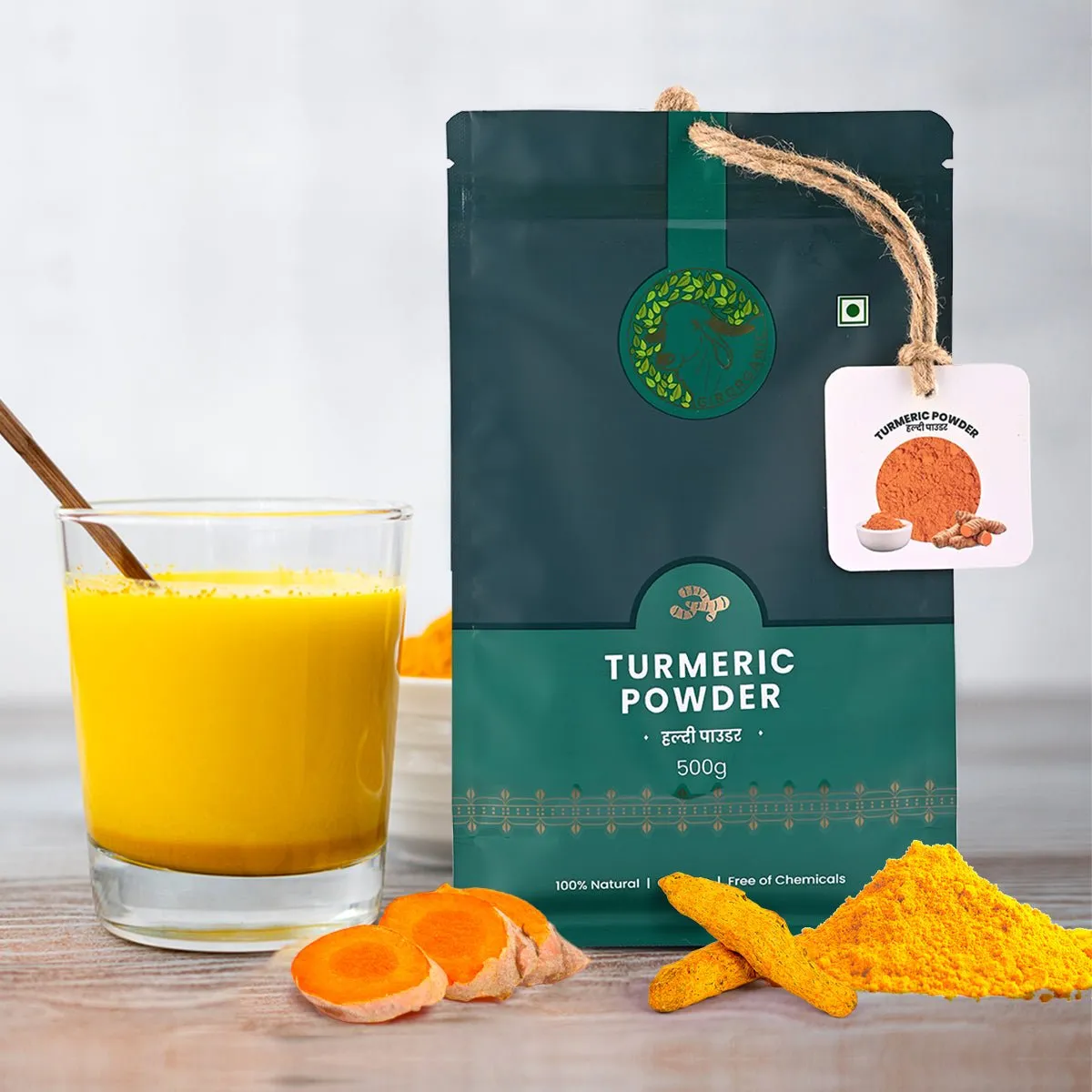 Gir Organic Turmeric Powder Stone Ground - Image 14