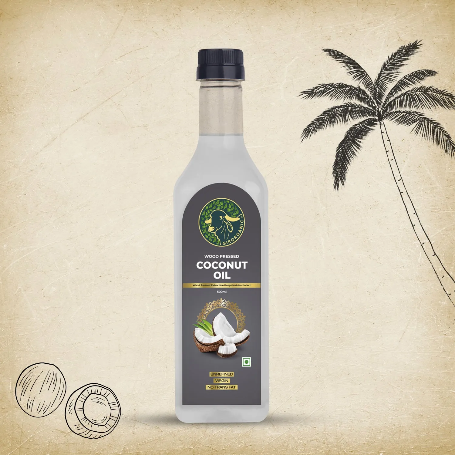 Gir Organic Wood Pressed Coconut Oil
