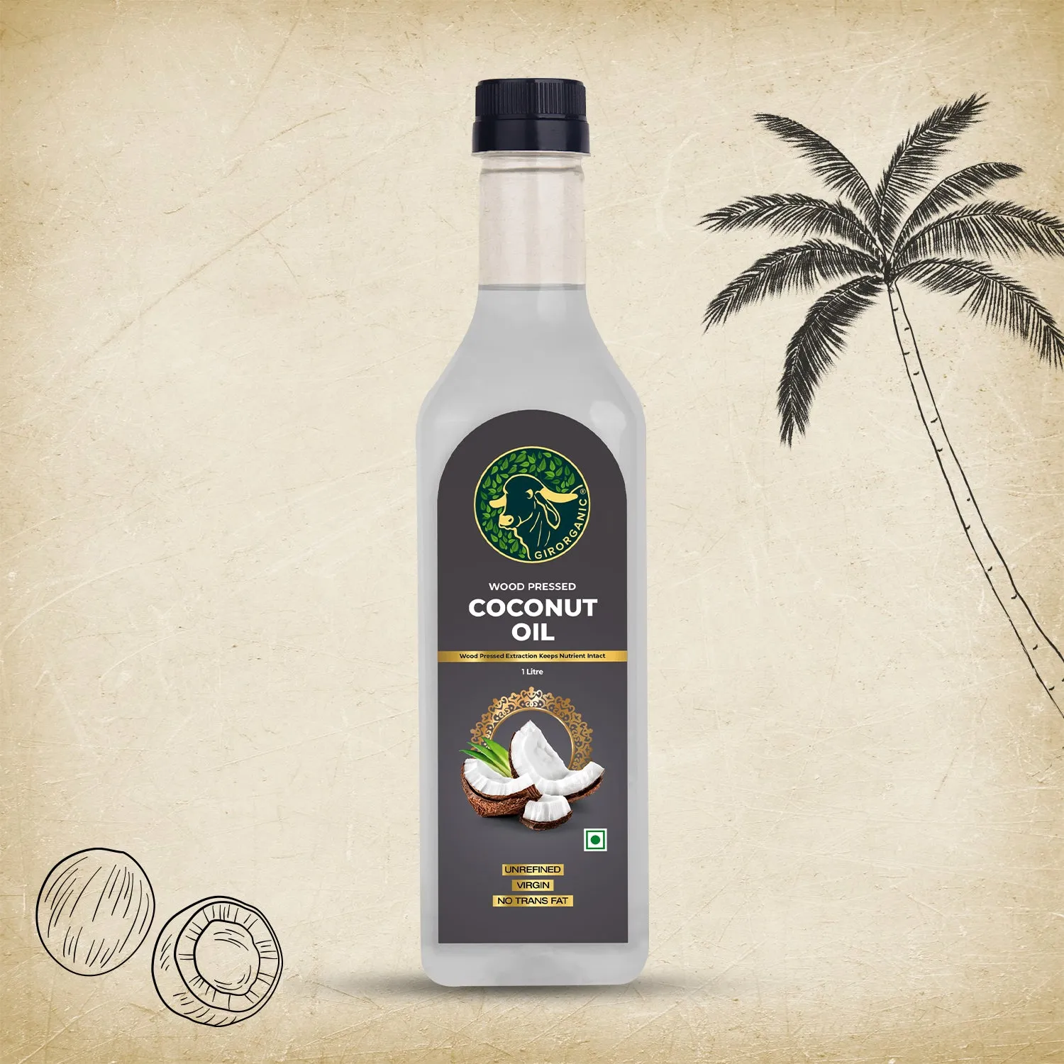 Gir Organic Wood Pressed Coconut Oil - Image 5