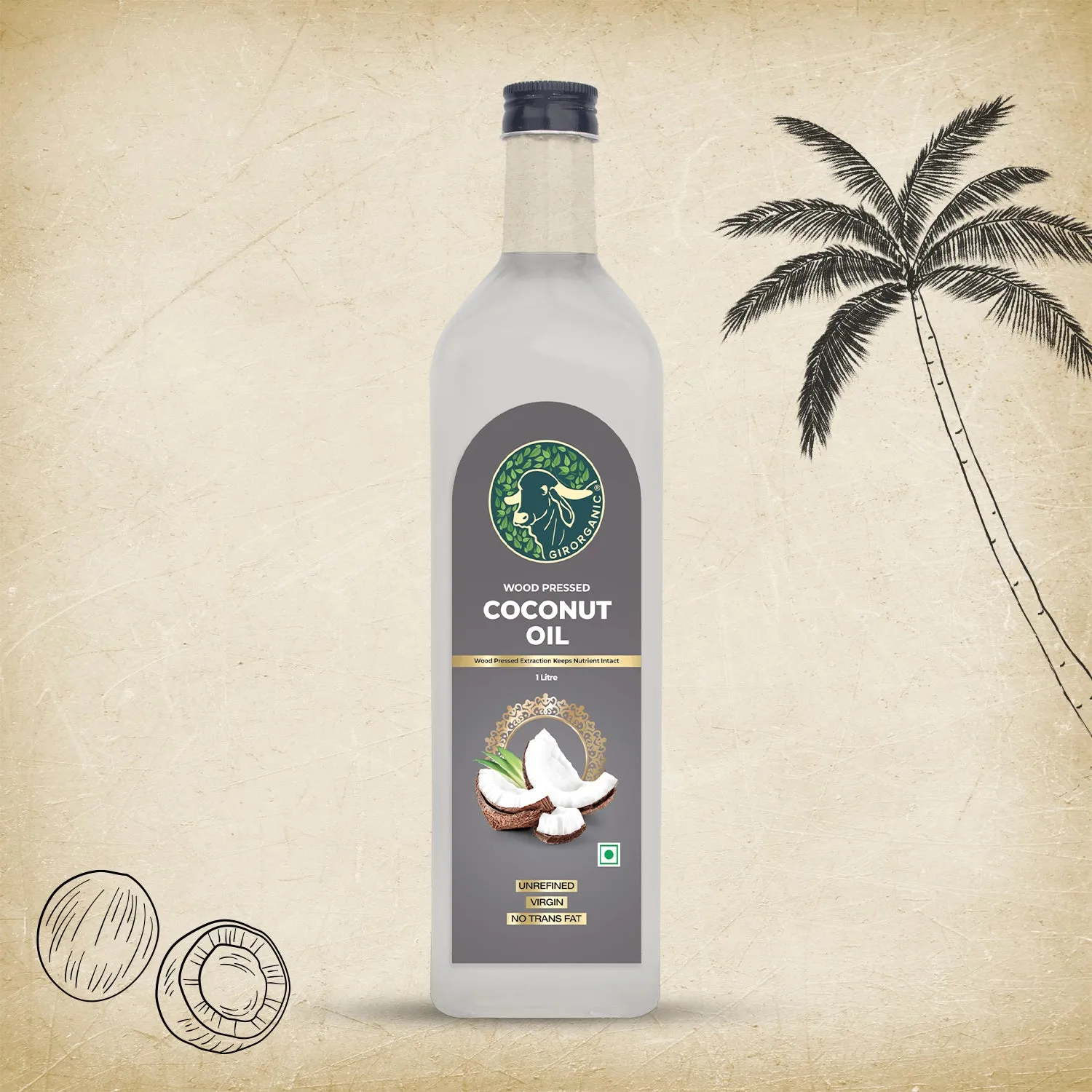 Gir Organic Wood Pressed Coconut Oil - Image 9