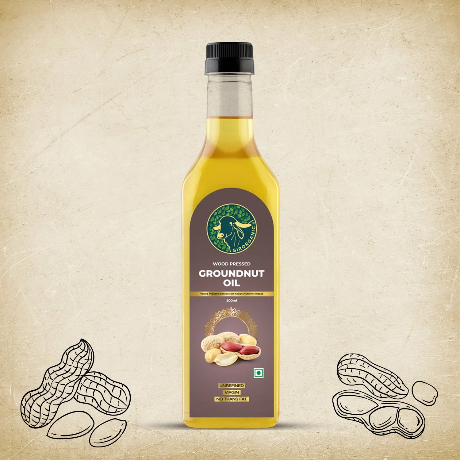 Gir Organic Wood Pressed Groundnut Oil