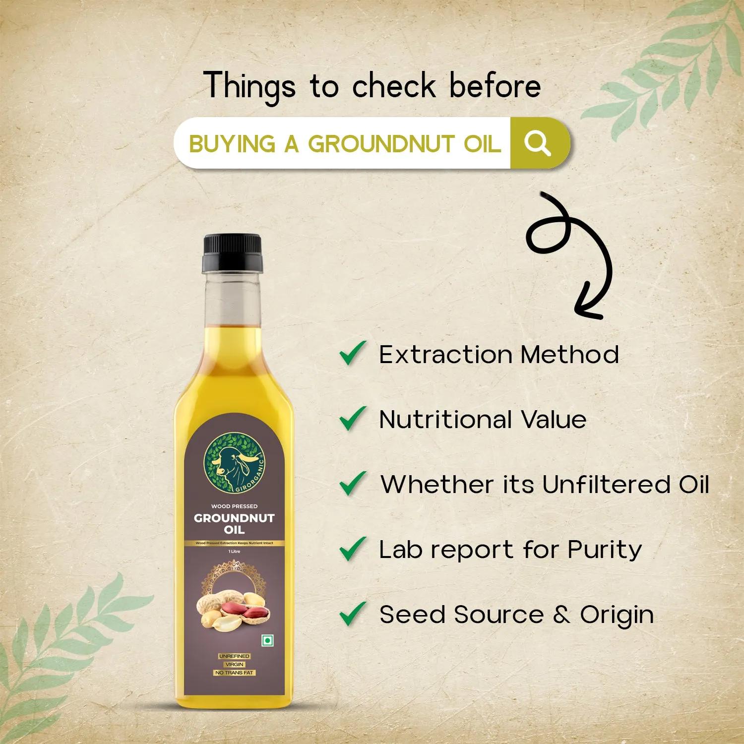 Gir Organic Wood Pressed Groundnut Oil - Image 8