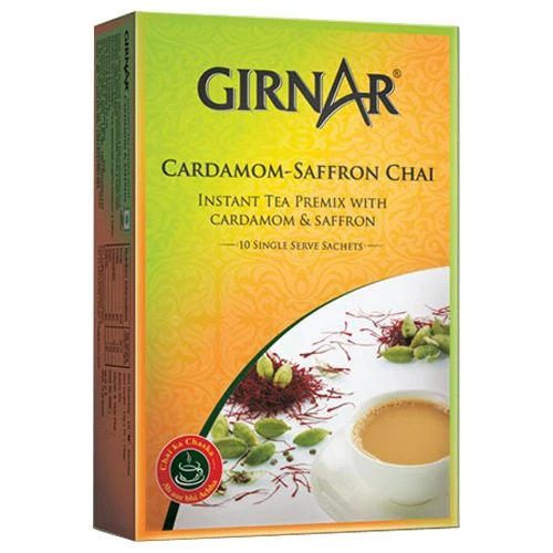 Girnar Instant Tea Bag - Premix With Saffron Girnar Instant Tea Bag - Premix With Saffron--10 pcs