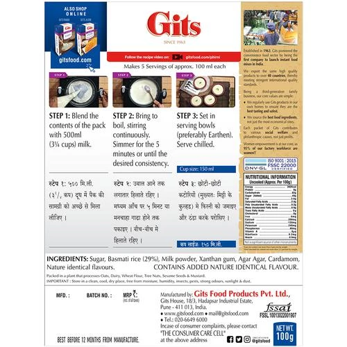 Gits Dessert Mix - Phirni - Image 2