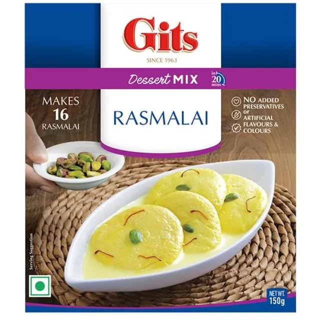 Gits Dessert Mix - Rasmalai Gits Dessert Mix - Rasmalai--150 g Carton
