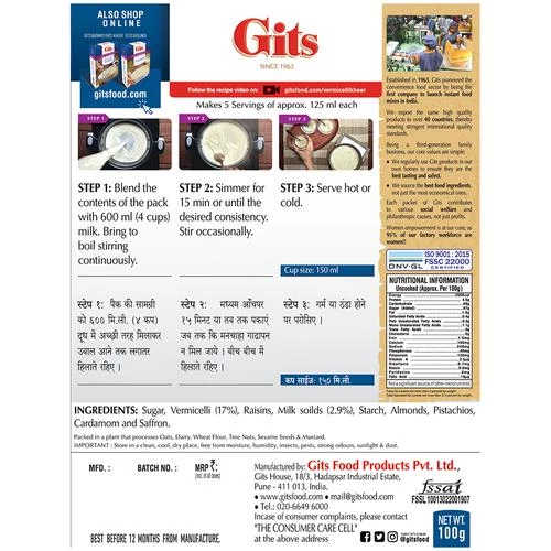 Gits Dessert Mix - Vermicelli Kheer - Image 2