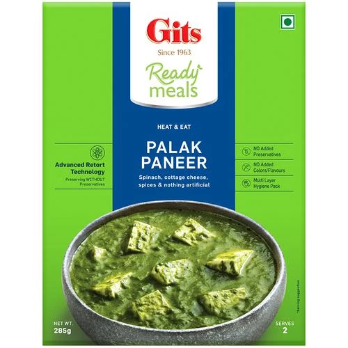 Gits Ready To Eat - Palak Paneer Gits Ready To Eat - Palak Paneer--285 g Carton