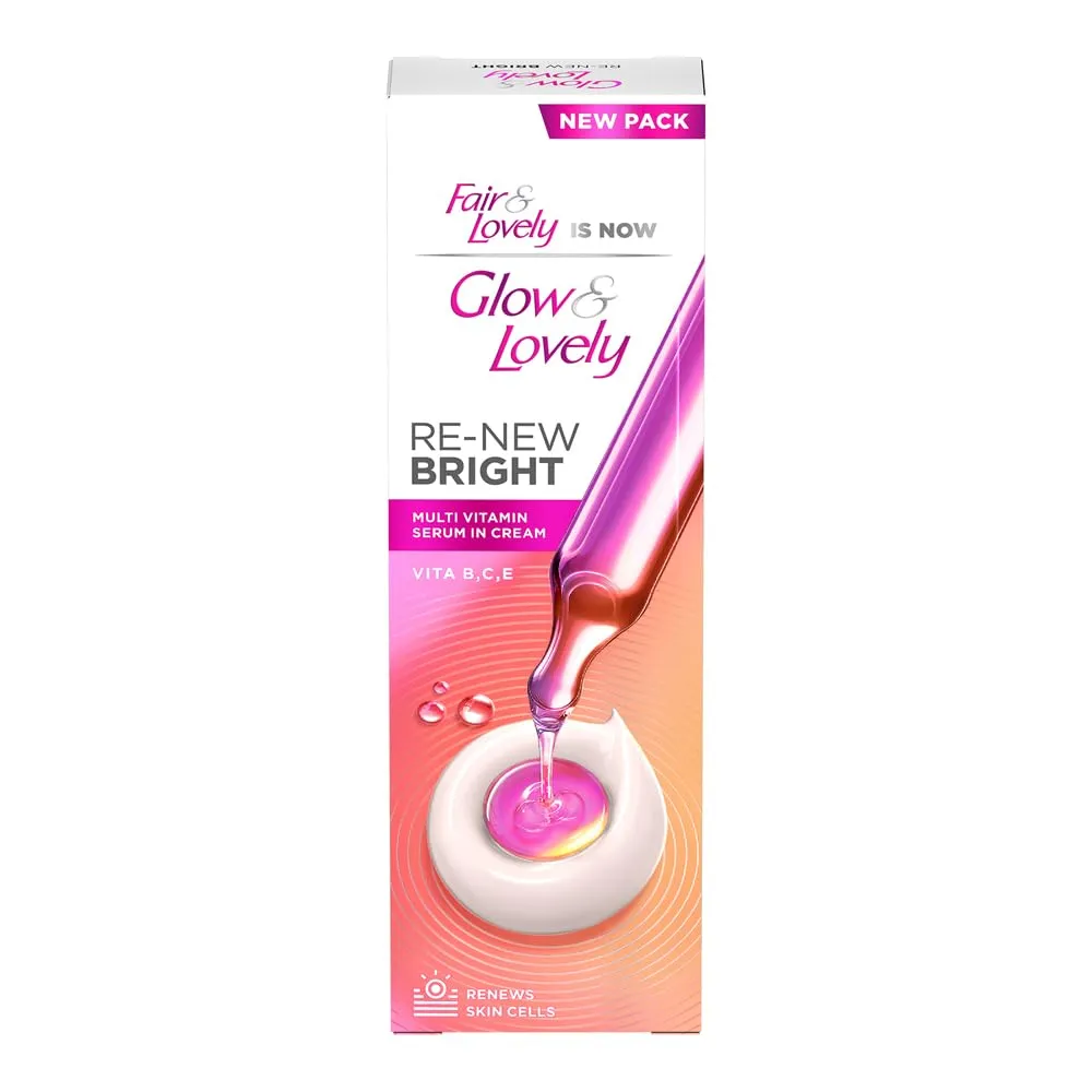 Glow & Lovely Re-new Bright Multivitamin Serum-in-Cream Glow & Lovely Re-new Bright Multivitamin Serum-in-Cream-Pack Size-80 g
