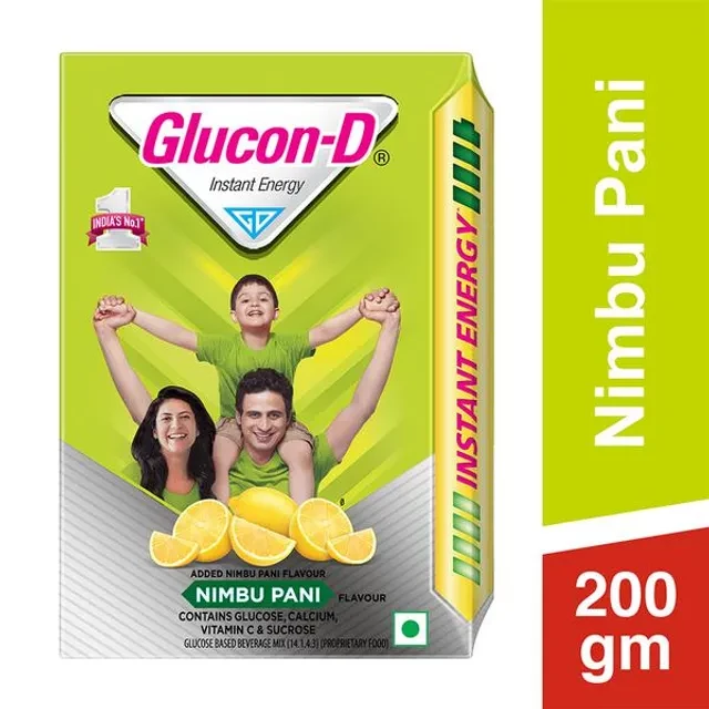 Glucon D Instant Energy Health Drink - Nimbu Pani