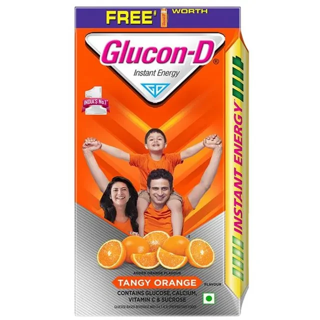 Glucon D Instant Energy Health Drink - Tangy Orange