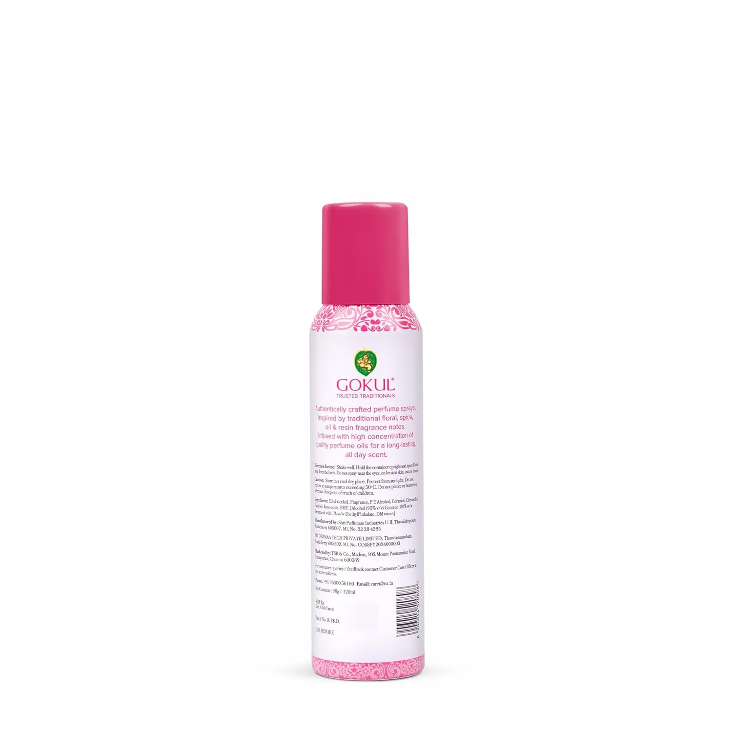 Gokul Santol Absolute Rose Perfume Spray - Image 2
