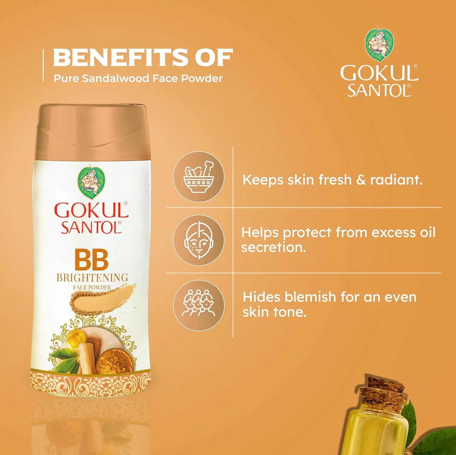 Gokul Santol Sandalwood BB Powder - Image 4