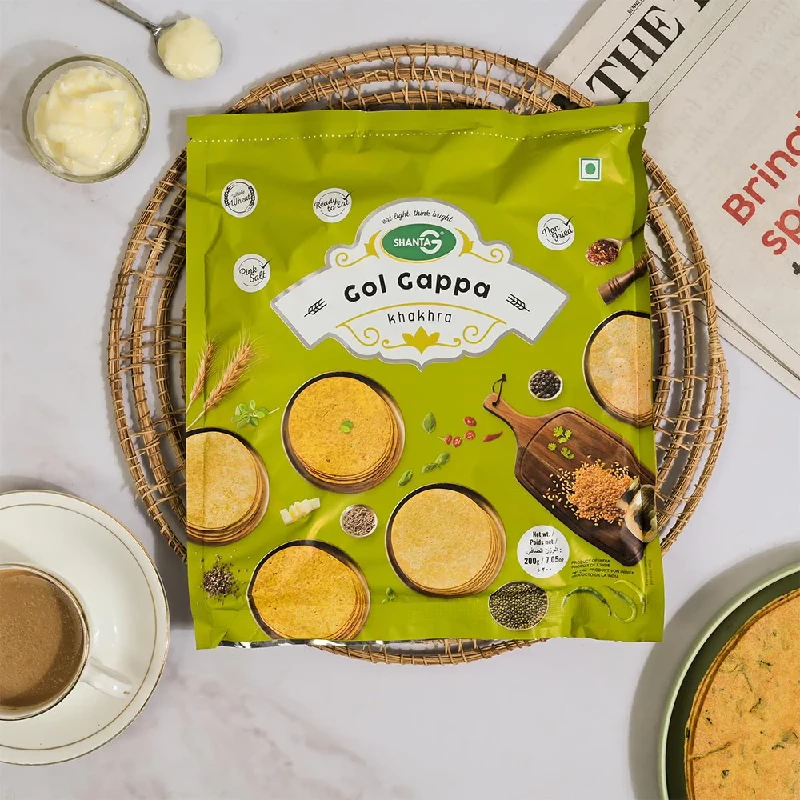 Gol Gappa Round Khakhra (Pack of 5) Gol Gappa Round Khakhra (Pack of 5)-Pack Size-200 g (Each)