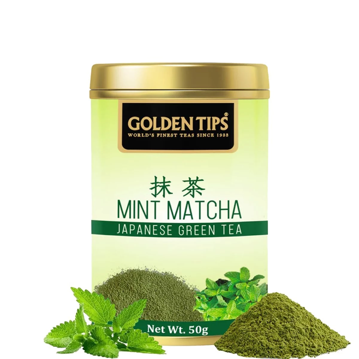 Golden Tips Japanese Mint Matcha Green Tea Powder Golden Tips Japanese Mint Matcha Green Tea Powder-Pack Size-50 g