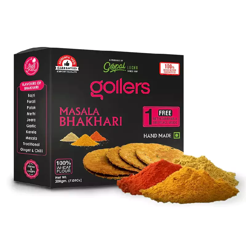 Gollers Masala Bhakhari Gollers Masala Bhakhari-Pack Size-200 g