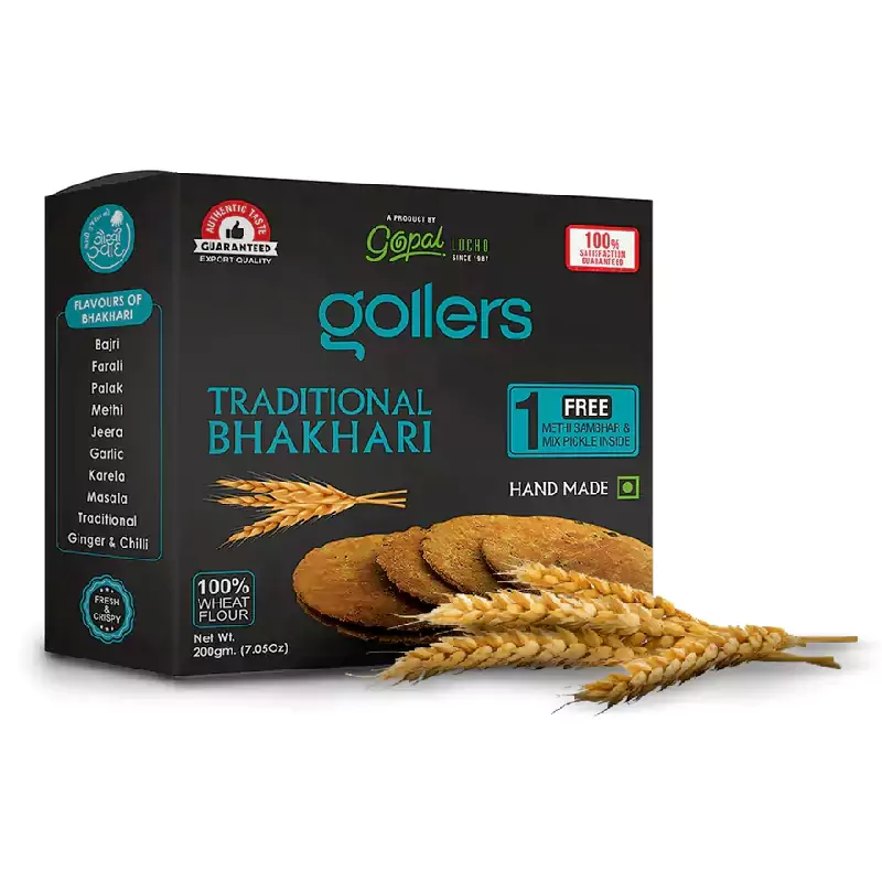 Gollers Traditional Bhakhari Gollers Traditional Bhakhari-Pack Size-200 g