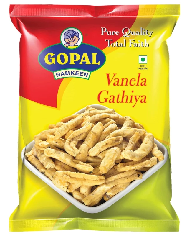 Gopal Namkeen Combo of Bhakharvadi, Dal Moth, Farali Chivda, Sev and Vanela Gathiya - Image 6