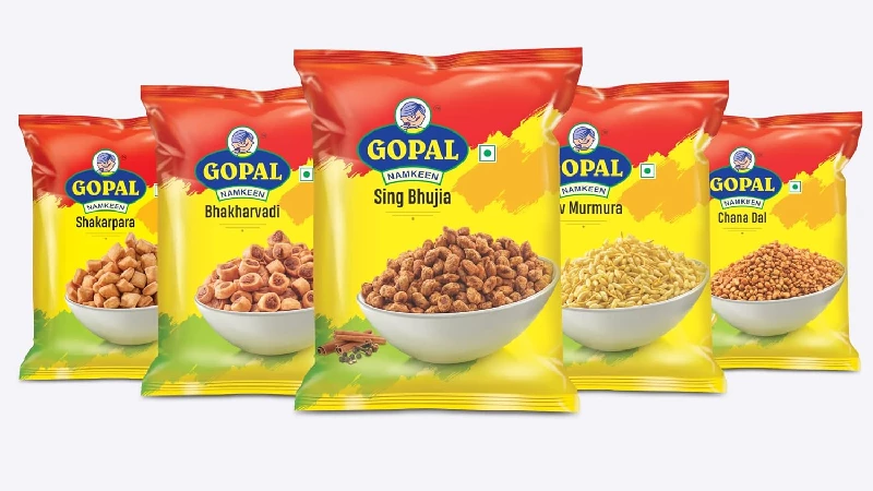 Gopal Namkeen Combo of Sing Bhujiya, Bhakharvadi, Sev Murmura, Chana Dal and Sakkarpara Gopal Namkeen Combo of Sing Bhujiya, Bhakharvadi, Sev Murmura, Chana Dal and Sakkarpara-Pack Size-Combo of 5