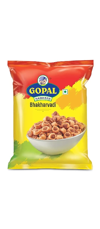 Gopal Namkeen Combo of Sing Bhujiya, Bhakharvadi, Sev Murmura, Chana Dal and Sakkarpara - Image 3