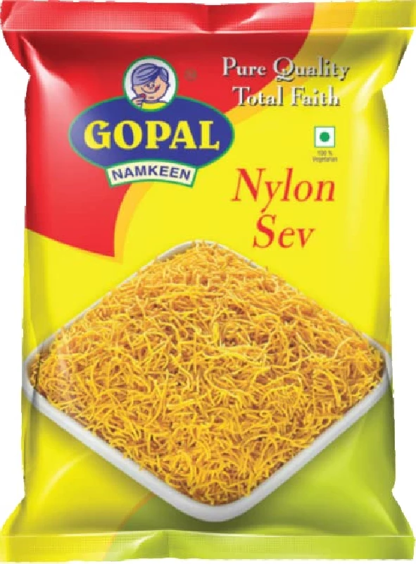 Gopal Namkeen Sev Combo of Tikhi Sev, Sev, Farali Chivda, Nylon Sev, Garlic Sev Murmura and Khatta Meetha Sev Murmura - Image 5