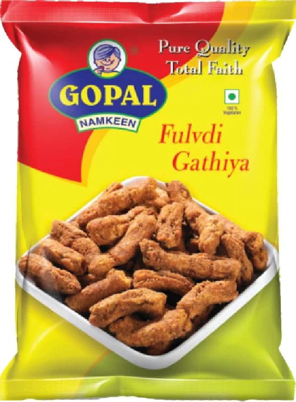 Gopal Namkeen Spicy Combo of Fulvadi Gathiya, Tikhi Sev, Nadiyadi Mix, Tikha Mitha Mix and Garlic Sev Murmura - Image 2