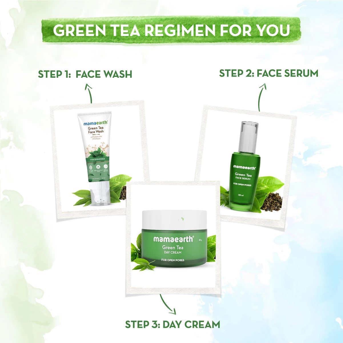 Green Tea Day Cream With Green Tea & Collagen For Open Pores - Image 6