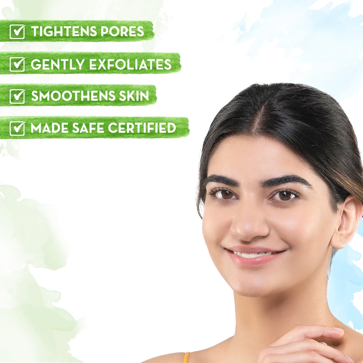 Green Tea Face Scrub With Green Tea & Collagen For Open Pores - Image 3