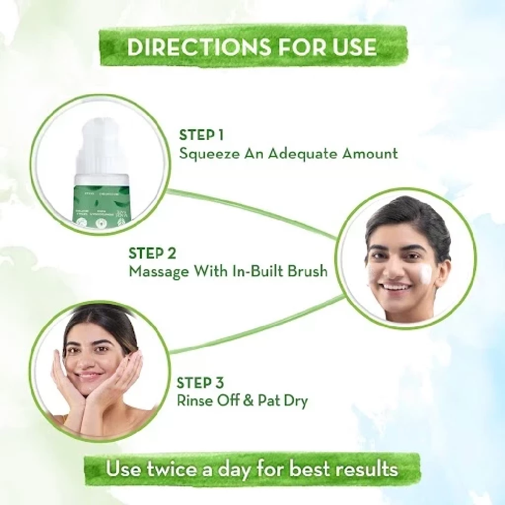 Green Tea Face Wash With Green Tea & Collagen For Open Pores - Image 3