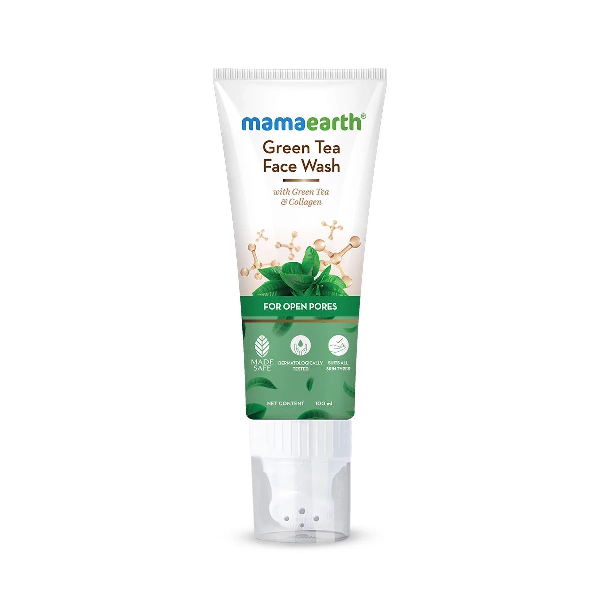 Green Tea Face Wash With Green Tea & Collagen For Open Pores - Image 8