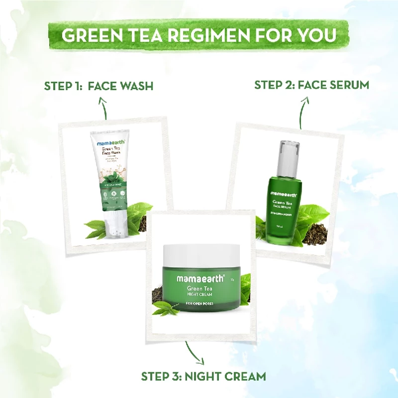 Green Tea Night Cream With Green Tea & Collagen For Open Pores - Image 6