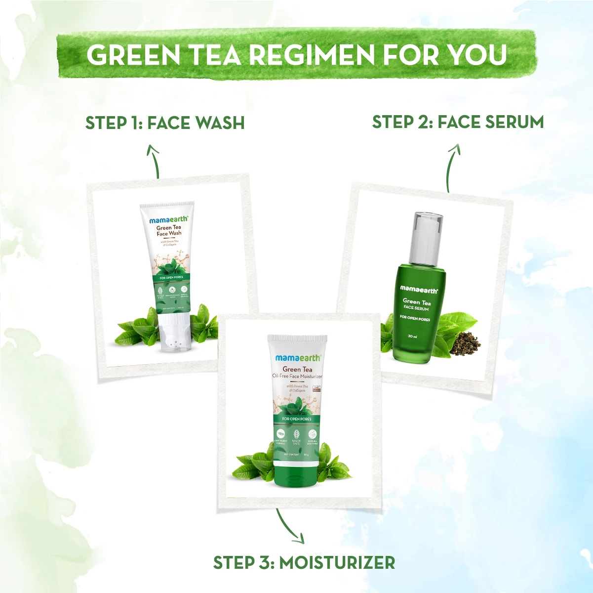 Green Tea Oil-Free Face Moisturizer with Green Tea & Collagen For Open Pores - Image 6