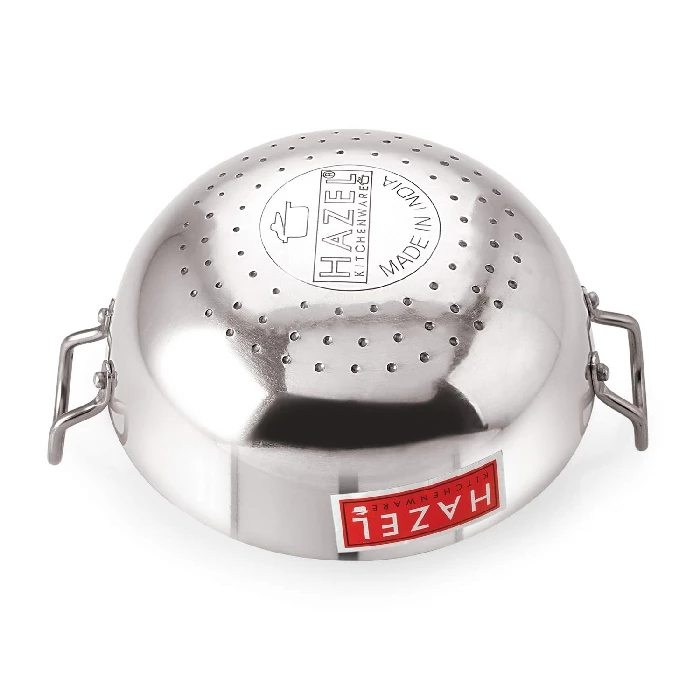 HAZEL 4 mm Aluminium Kadai with Handle - Image 2